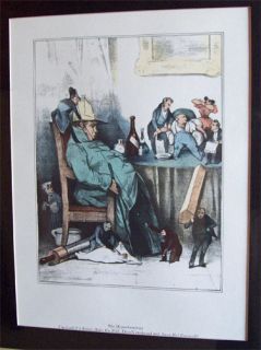 Honoré Honore Daumier Litho Print Hypochondriac Framed