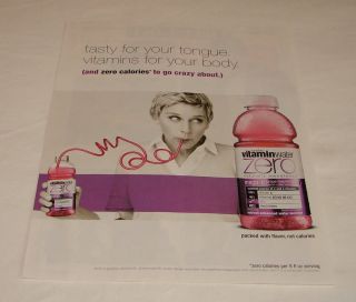 2010 Ellen Degeneres Vitamin Water Zero Ad Page 1