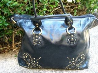 david jones used large black handbag bag purse