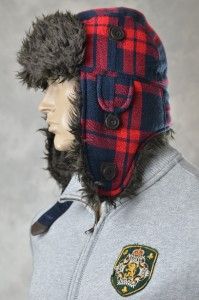 New Abercrombie Fitch Mens Winter Hats Aviator Trapper Helmet Hat One