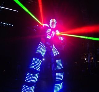 David Guetta LED Robot Costume for Night Clubs Entertainment and