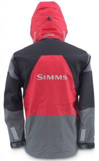 Sale Simms Deepwater Gore Tex Jacket Red Size Medium