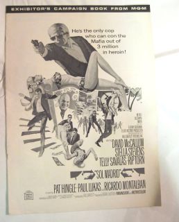 1968 Movie Pressbook Sol Madrid David McCallum Rip Torn