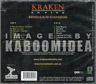 CDs Kraken En Vivo Huella Y Camino 2 CD Set Heavy Metal Rock
