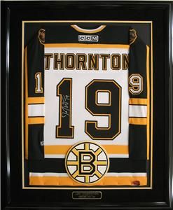 Joe Thornton Autographed Boston Bruins Framed Jersey COA