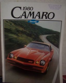  1980 Chevrolet Camaro Brochure Original
