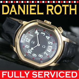 Daniel Roth Metropolitan 18k Solid Gold Automatic Mens Watch Uhren
