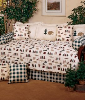 This daybed bedding set includes Comforter (Twin Size   62 x 91)