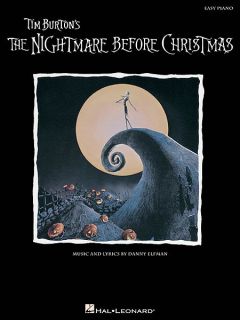 The Nightmare Before Christmas Easy Piano Song Book Sheet Music