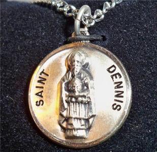 creed sterling silver saint dennis medal w 20 chain