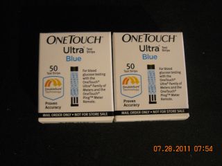 100 One Touch Ultra Blue Test Strips 1 2014 Fast SHIP
