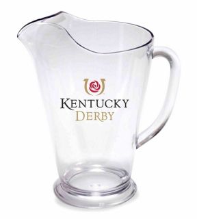 KY Kentucky Derby Party Glass Cup Pitcher Unbreakable