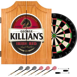  Licensed   George Killians Dart Cabinet   Includes Board and Darts