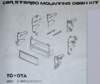 Car Radio Stereo Dash Install Kit Toyota 4Runner 5997