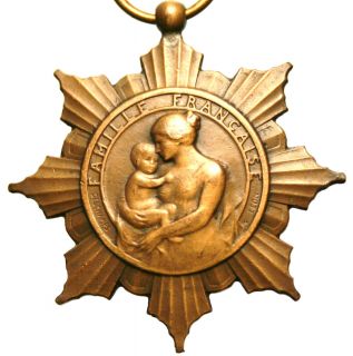 Beautiful Antique Art Medal Pendant Signed Deschamps Leon