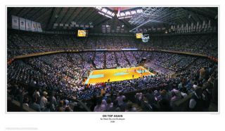  Carolina Tar Heels Basketball Dean Smith Center Poster Print