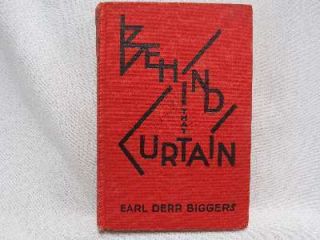  That Curtain A Charlie Chan Mystery Earl Derr Biggers Acceptable Book