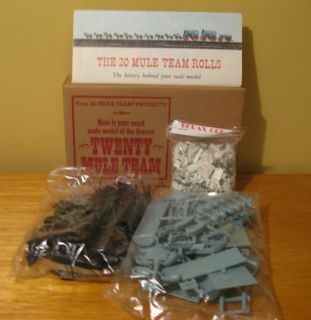 Death Valley 20 Mule Team Borax Model Kit Plastic With Original Mailer