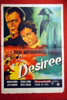 Desiree Napoleon Marlon Brando Jean Simmons 1954 Unique EXYU Movie