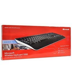 Microsoft 3000 Desktop 105 Key Wireless Multimedia Keyboard Black