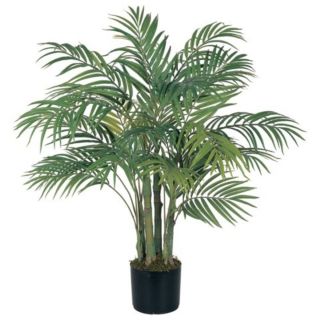Decorative Natural Looking Artificial 3 Areca Silk Palm Tree Fake Faux