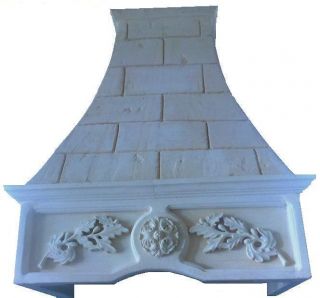 Kitchen Cabinets Stove Range Exhaust Hood Stone Decorative Cast Stone