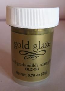 Gold Glaze 20g NEW fondant gum paste cake decorating supplies
