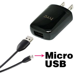  Wall Charger USB Data Cable for Sprint HTC EVO 4G Desire DHD