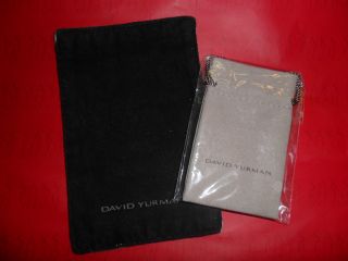David Yurman Small Suede Pouch w Cleaning Cloth