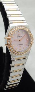  Ladies Rose Gold Pink Mother of Pearl Diamond 1368 73