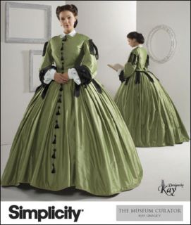 Simplicity 2887 Civil War Day Dress Costume Pattern