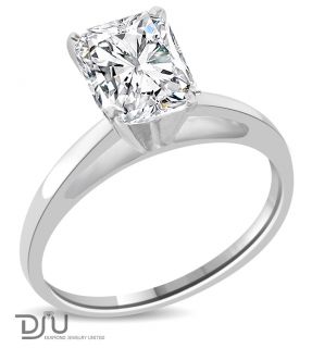 02 Ct G SI2 Cushion Diamond Solitaire Ring 14k w Gold