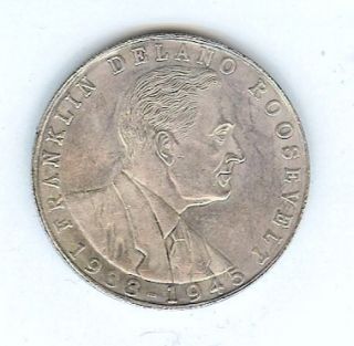 FRANKLIN DELANO ROOSEVELT 1933 1945 COIN SIZE IS SAME SIZE AS OF