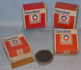 Lot 4 New Old Stock GM Delco Car Radio 10 Ohm Speakers NOS in Box
