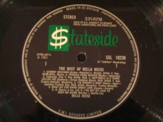 Della Reese on Stateside The Best of UK Press Female Vocal Jazz LP