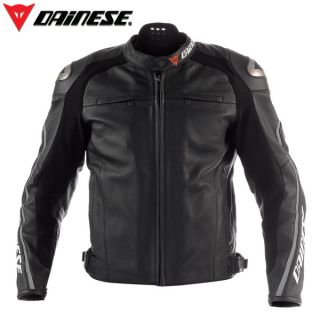 Dainese New Delmar Leather Jacket Black Black 56 Euro 46 US