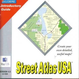 Delorme Street Atlas USA 4 Mac CD Mapping Tool Program