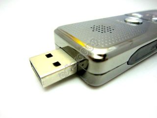 Hnsat Dictaphone Digital Voice Recorder USB Restractable 2GB FM