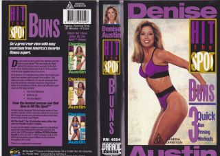Denise Austin Hit The Spot Buns VHS Video PAL A RARE Find