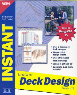 New Deck Design PC Software CAD Tools Builder Plans 3D