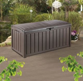 New Keter Glenwood Patio Garden Deck Storage Box