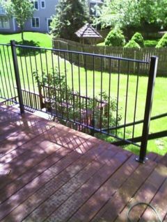 Structural Steel Iron Fence Yard Deck Lot Railing