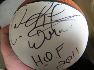 Dennis Rodman The Worm Autographed Signed Mini Basketball HOF 2011