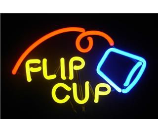 Flip Cup 3 Color Neon Light Sculpture DF Neonflipcup