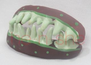  and lower jaw) Halloween Costume   Dentures Horror Zoombie Fake Tooth