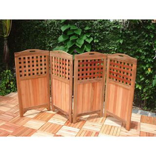 New Outdoor Patio Furniture Home Decor Hardwood Privacy Screen