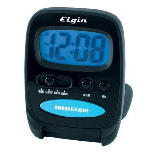 Elgin Small Digital Travel Alarm Clock Free US SHIP New