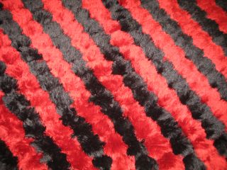 6x8 Red & Black Modern Silky Shag Area Rug NEW Shipping Included