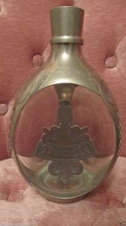 Dimple Haig Pewter Silver Whisky Bottle Decanter 1940