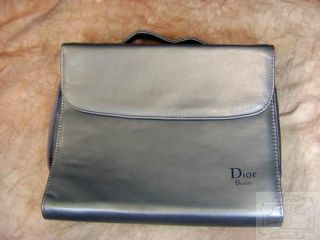 Christian Dior Silver Gray Professional Makeup Travel Bag With Mirror